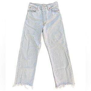 Levi's Women's Ribcage Straight Ankle Button Fly Denim Jeans Size 29